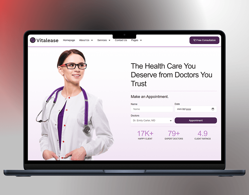 Healthcare website project