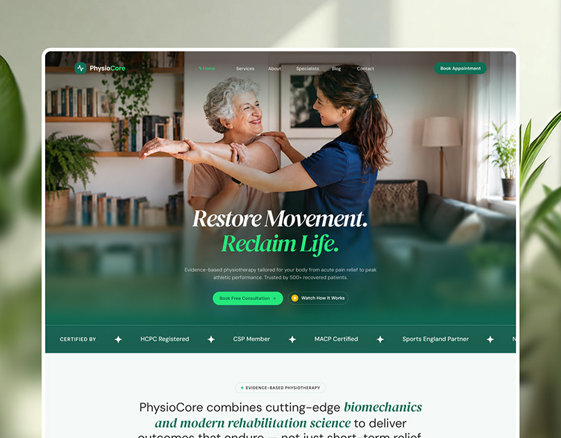 Healthcare website project